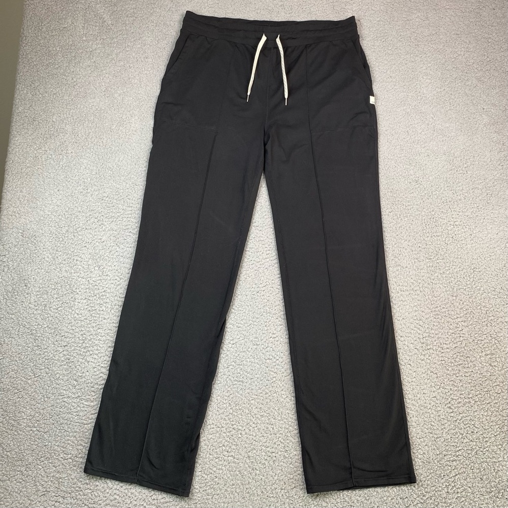 Vuori Halo Dreamknit Black Wide Leg Stretch Yoga Pants Women's Size XL *
